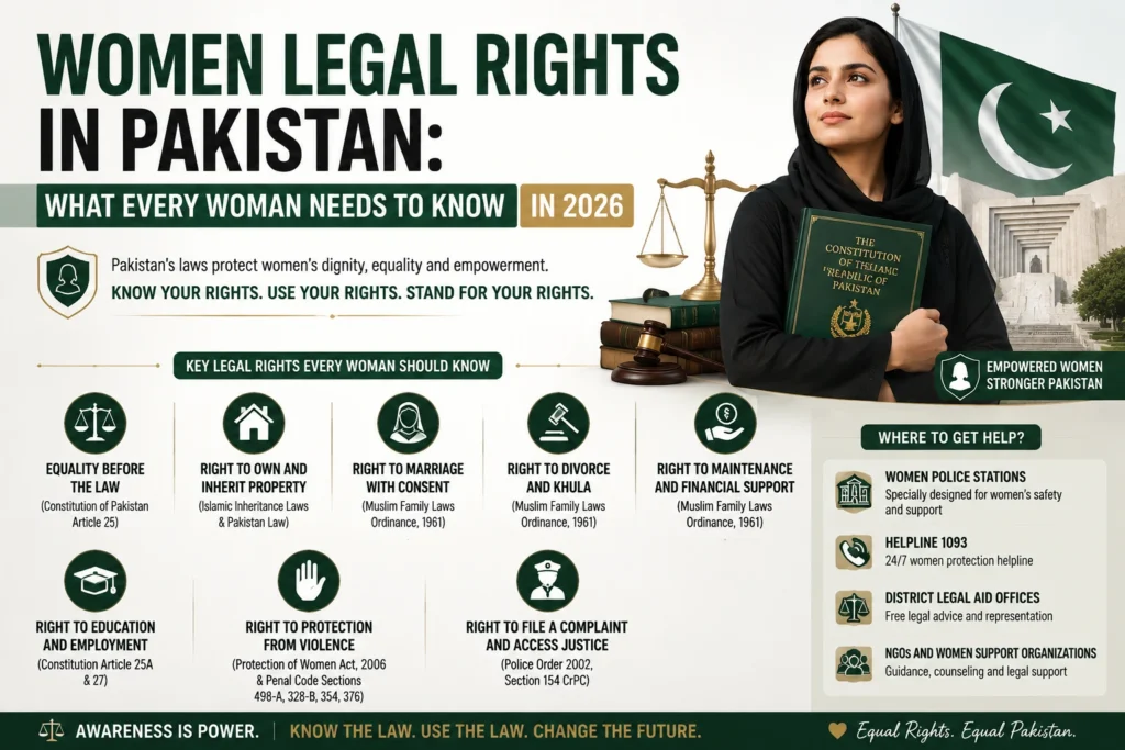 Women Legal Rights Pakistan — Complete Legal Guide 2026 | SSW Hub